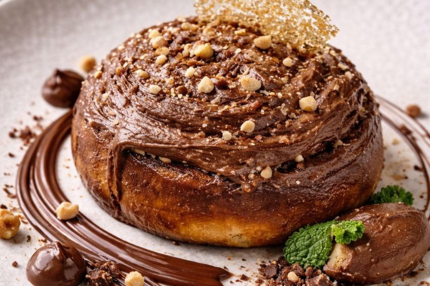 Булочка с корицей Тэобон шоколад 