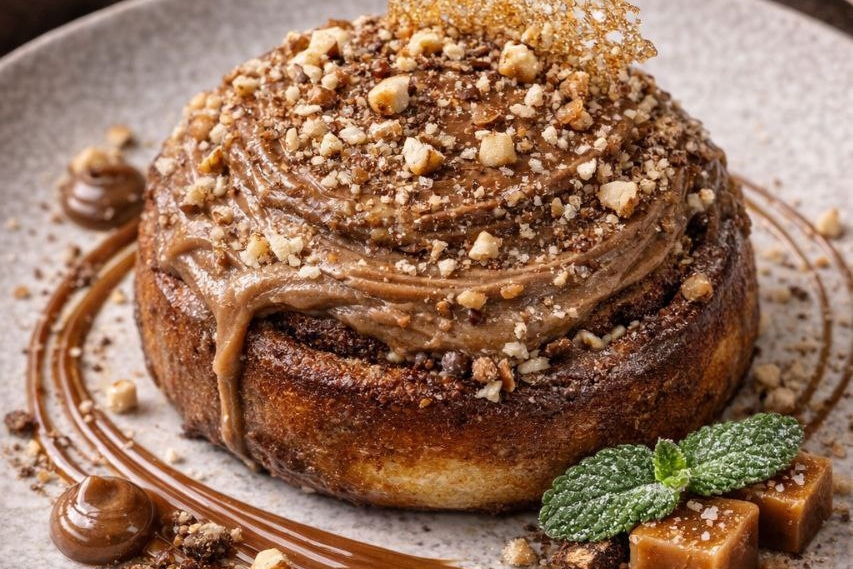 Булочка с корицей Тэобон карамель 